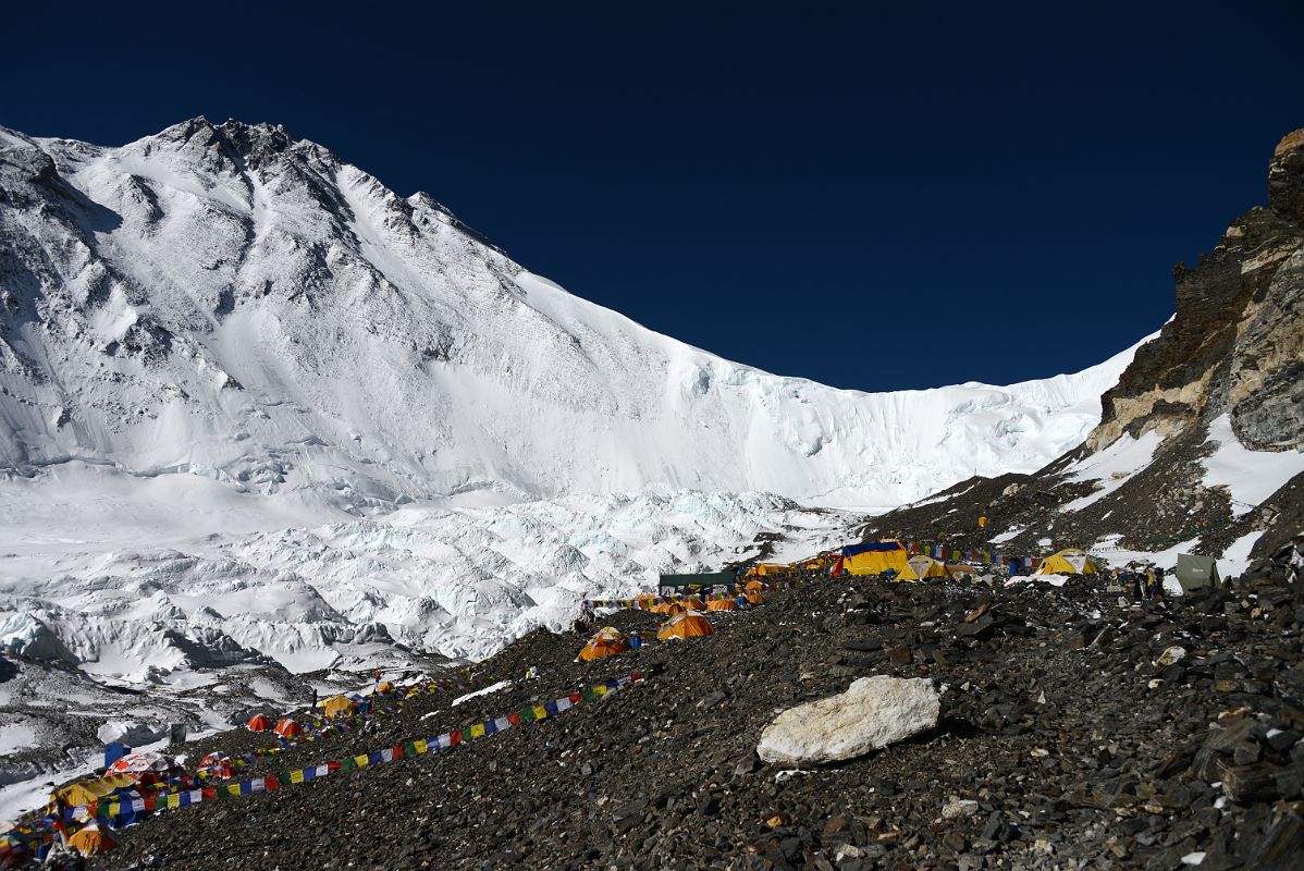 46 The Pinnacles, Mount Everest North Face, North Col And ABC Early Morning From Mount Everest North Face Advanced Base Camp 6400m In Tibet